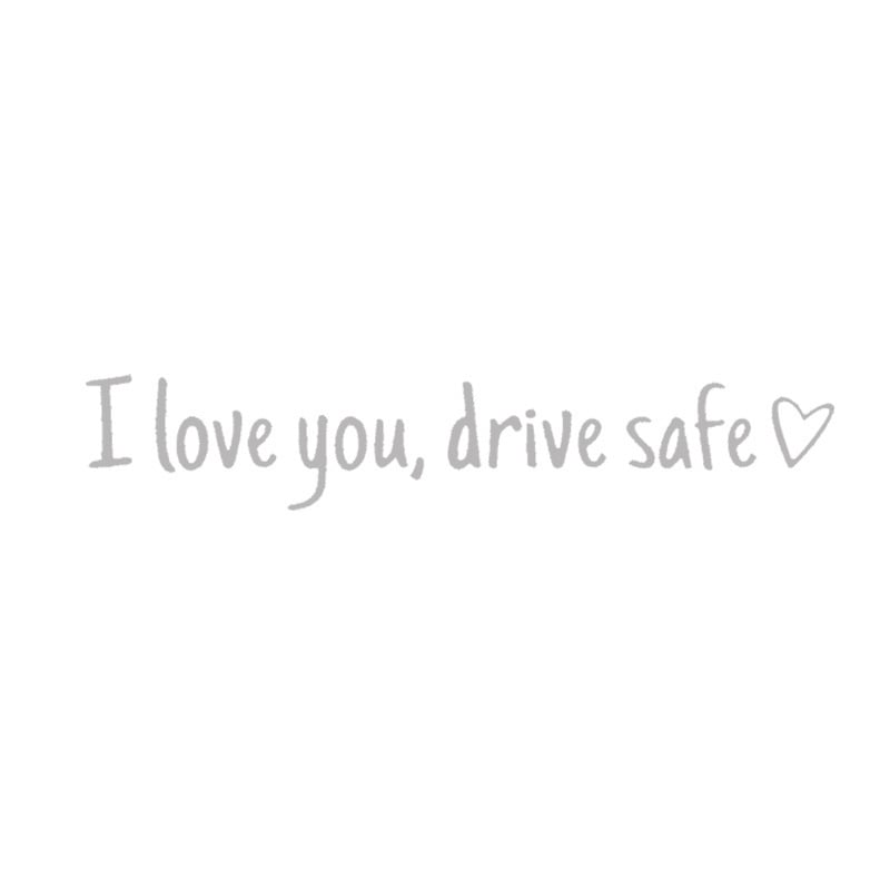 ❤️ I Love You Drive Safe Car Mirror Sticker – A Daily Reminder of Love & Care Unique Gift for Lover