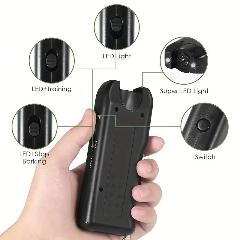 🎅Handheld Bark Control Luminous Ultrasonic Dog Repeller
