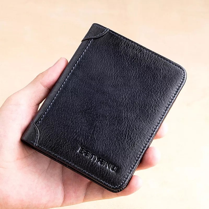 🎁Men's Essentials💰Multi-functional RFID Blocking Waterproof Durable Genuine Leather Wallet