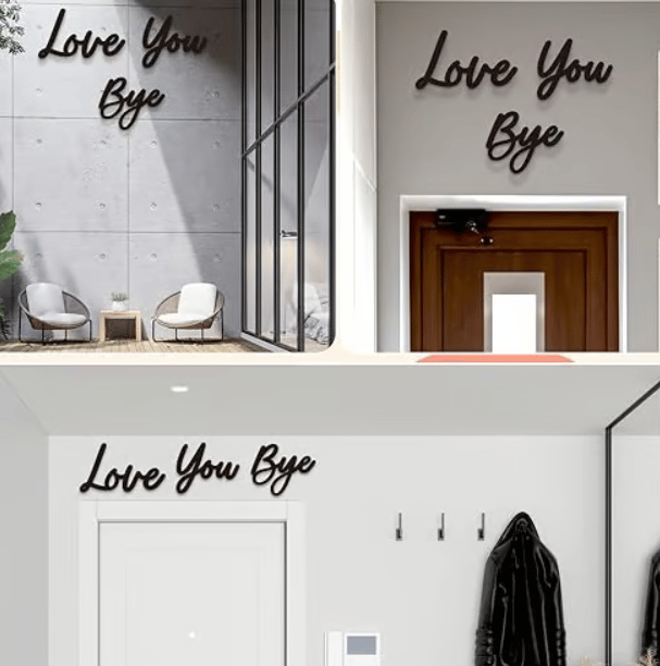 🔥2025 New Arrival🔥Wooden Wall Hanging Sign Decoration - No Wall Damage