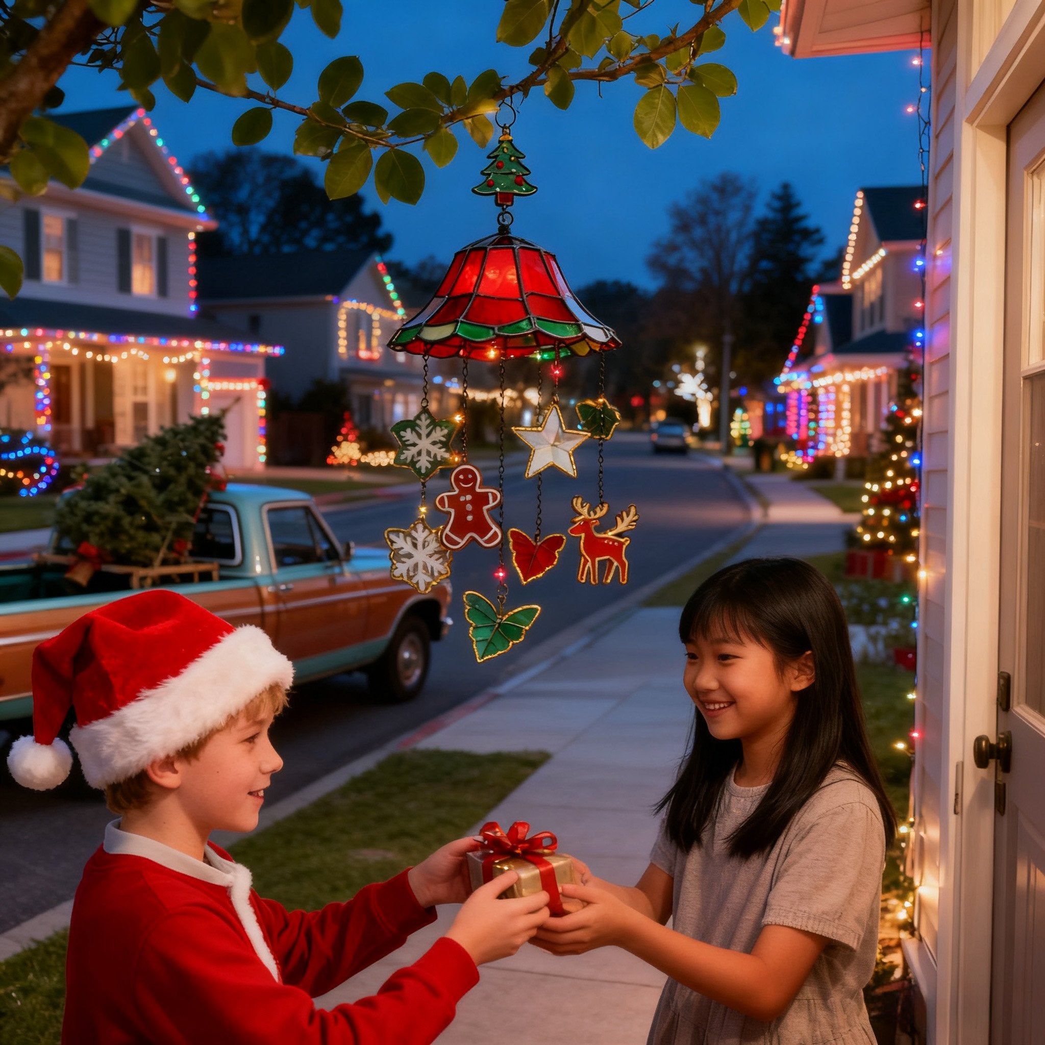 🎄Acrylic Christmas Hanging Ornament Light🙌