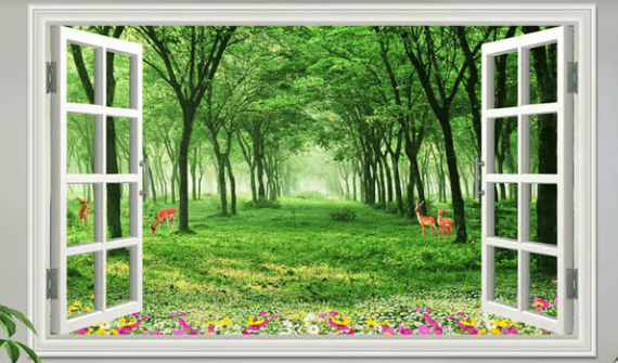 🌸🌸  3D Waterproof And Anti-Fouling Wall Landscape Painting