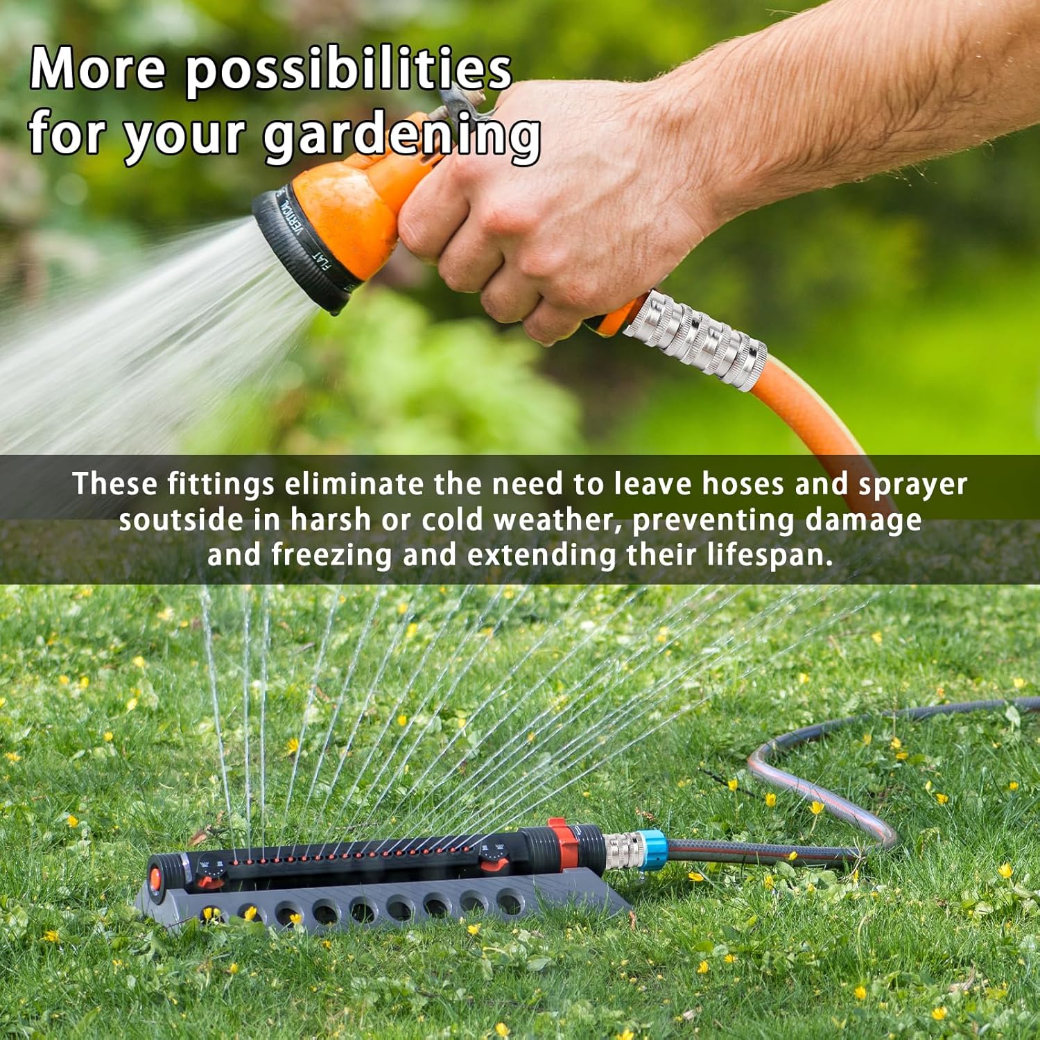 ⚡BUY 2 GET 1 FREE 💧Stainless Steel Garden Hose Quick Connect Fittings Set