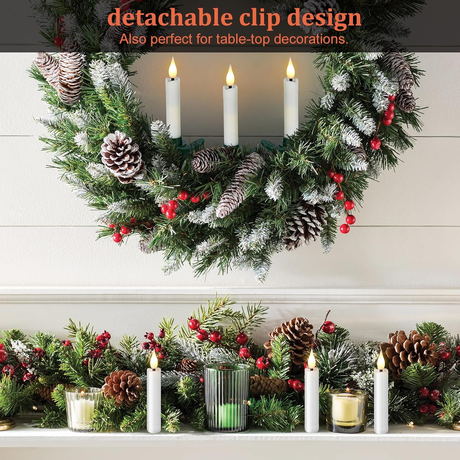 Wireless detachable remote control LED electronic candle light🕯️✨