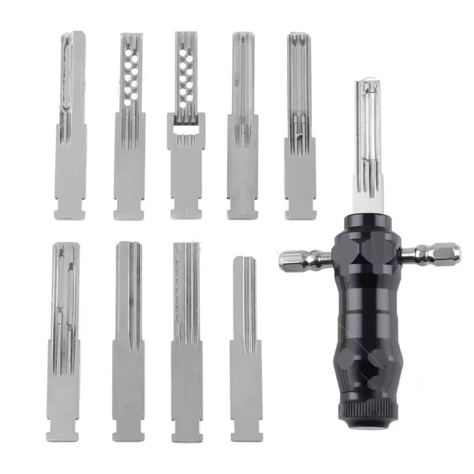 🔥LAST DAY 50% OFF - 🔐Tubular Lock Pick Set: 9-in-1 Precision Unlocking Tool for Locksmiths