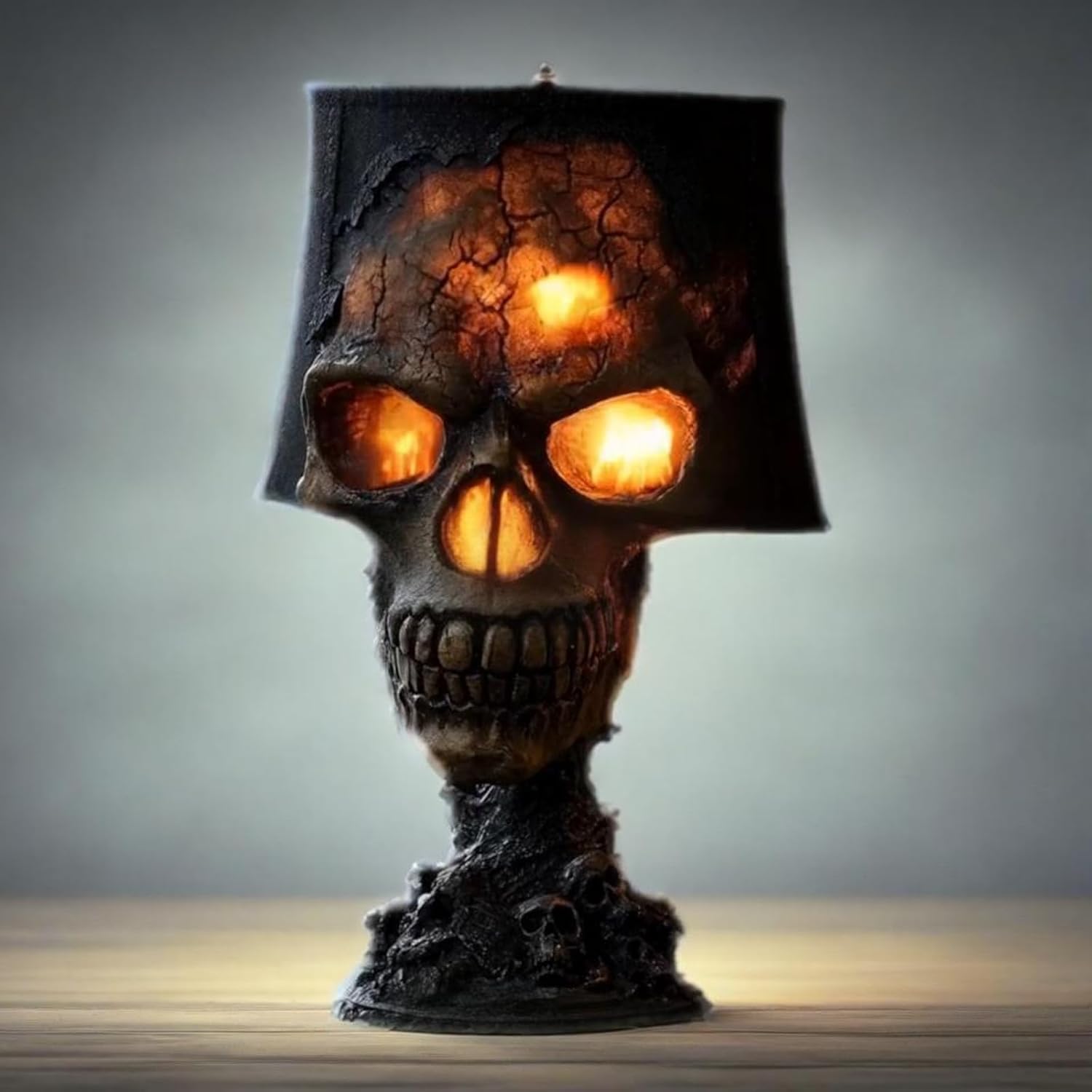 💀 Gothic Stone Skull Night Light