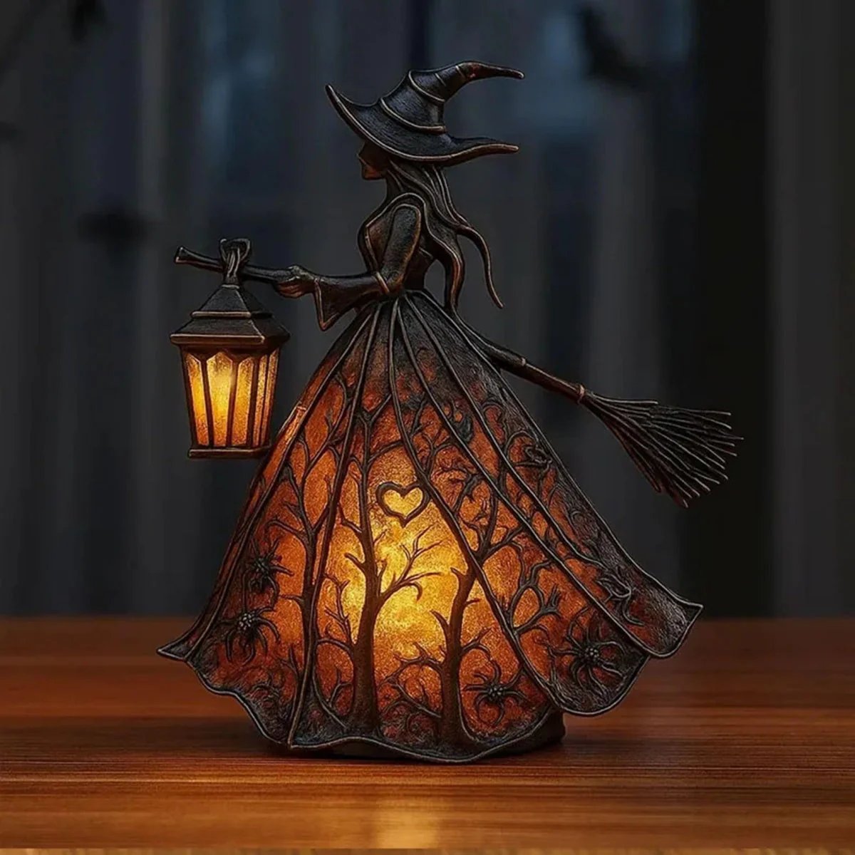 🧹✨ Light Up Your Halloween with the Witch Lamp