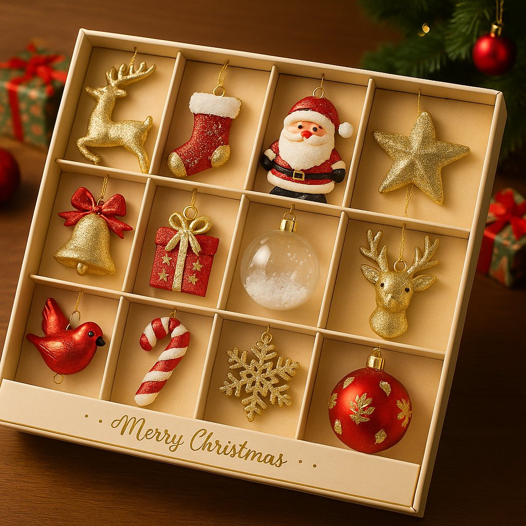 🎅12-Piece Premium Christmas Ornament Set