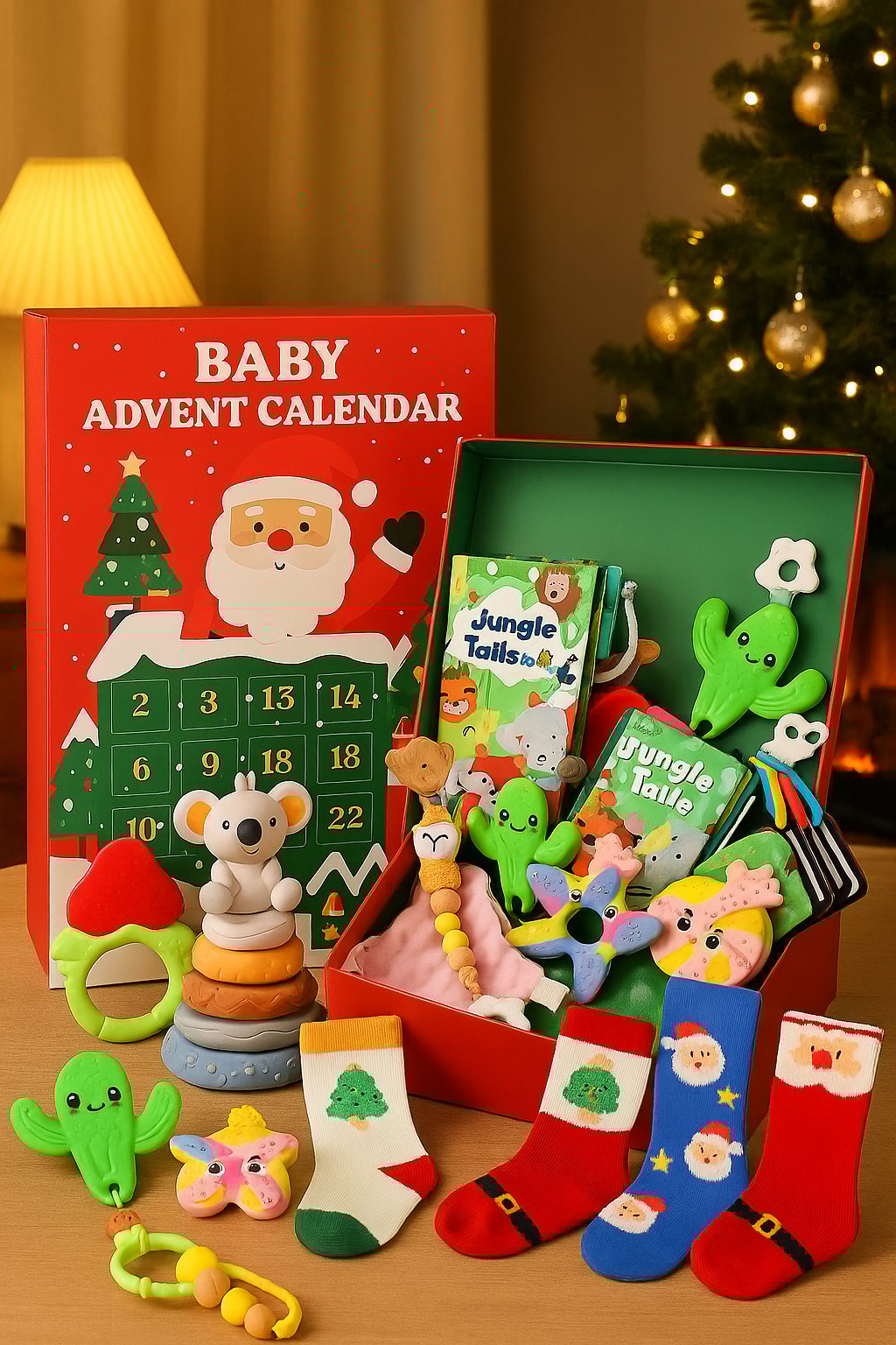 🎄 Baby’s First Christmas Countdown Box – 25 Days of Adorable Surprises!
