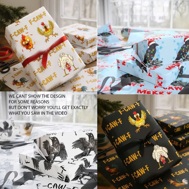 🏆 30K+ SOLD! 🎄🎉 Unique Fun Wrapping Paper – Versatile, Bold & Eco-Friendly for Any Event 🌟