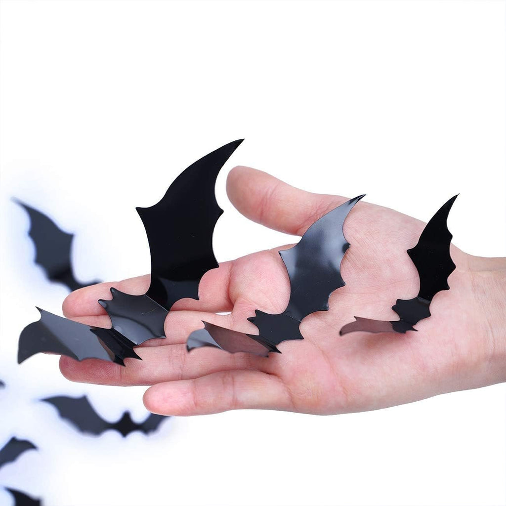 🦇Bats Wall Decor Stickers - Halloween Decoration Stickers for Home Decor (12 Pcs/ Pack)