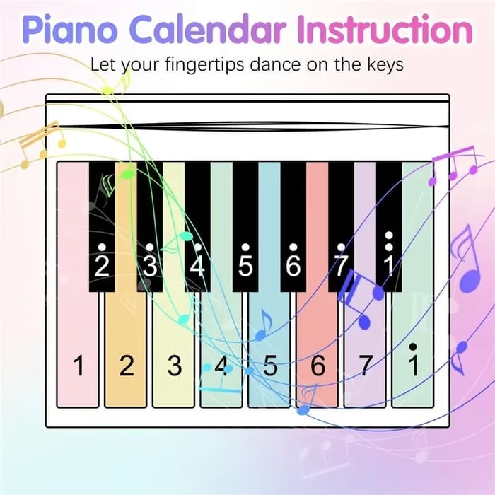 🔥2025 New Arrival🔥🎹Mini Piano Music Calendar 2025 - Playable Piano Desk Calendar Decoration & Practice Tool🎶🎵