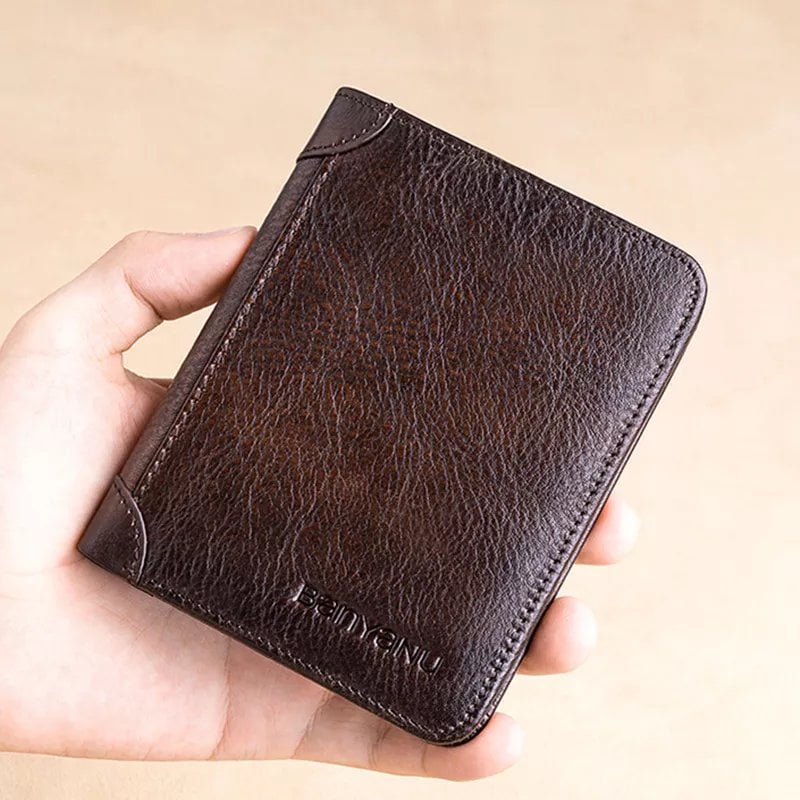 🎁Men's Essentials💰Multi-functional RFID Blocking Waterproof Durable Genuine Leather Wallet
