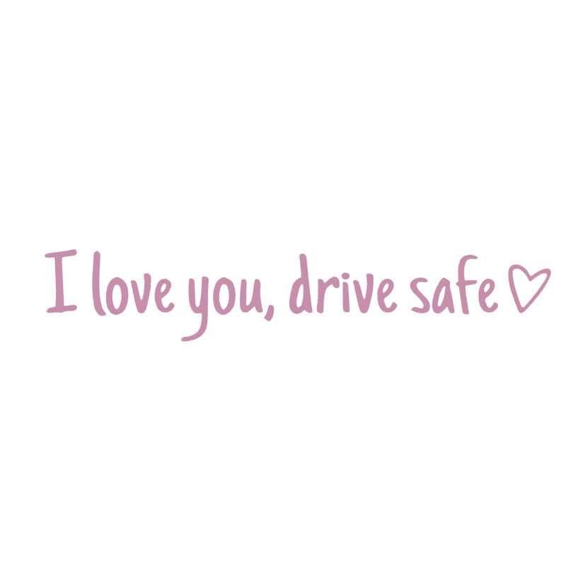 ❤️ I Love You Drive Safe Car Mirror Sticker – A Daily Reminder of Love & Care Unique Gift for Lover