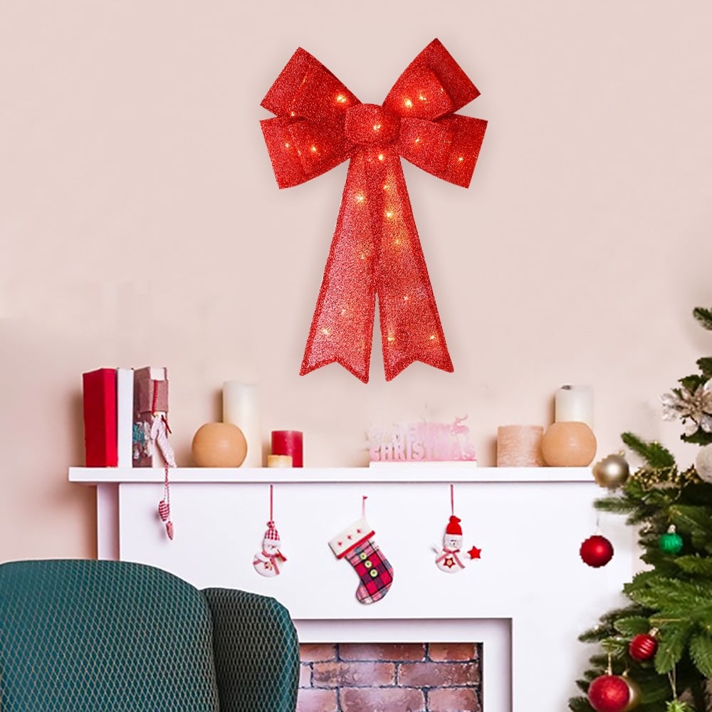 🎄 Sparkle-now Pre-sale! 🎀✨ LIT CHRISTMAS BOW