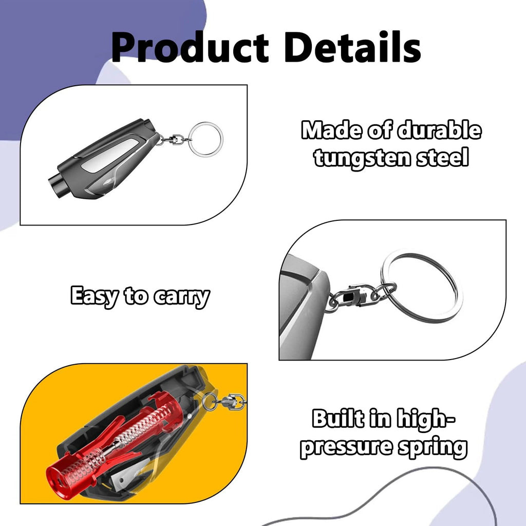 🔥2025 New Arrival🔥49% OFF-2-in-1 Emergency Window Breaker & Seatbelt Cutter