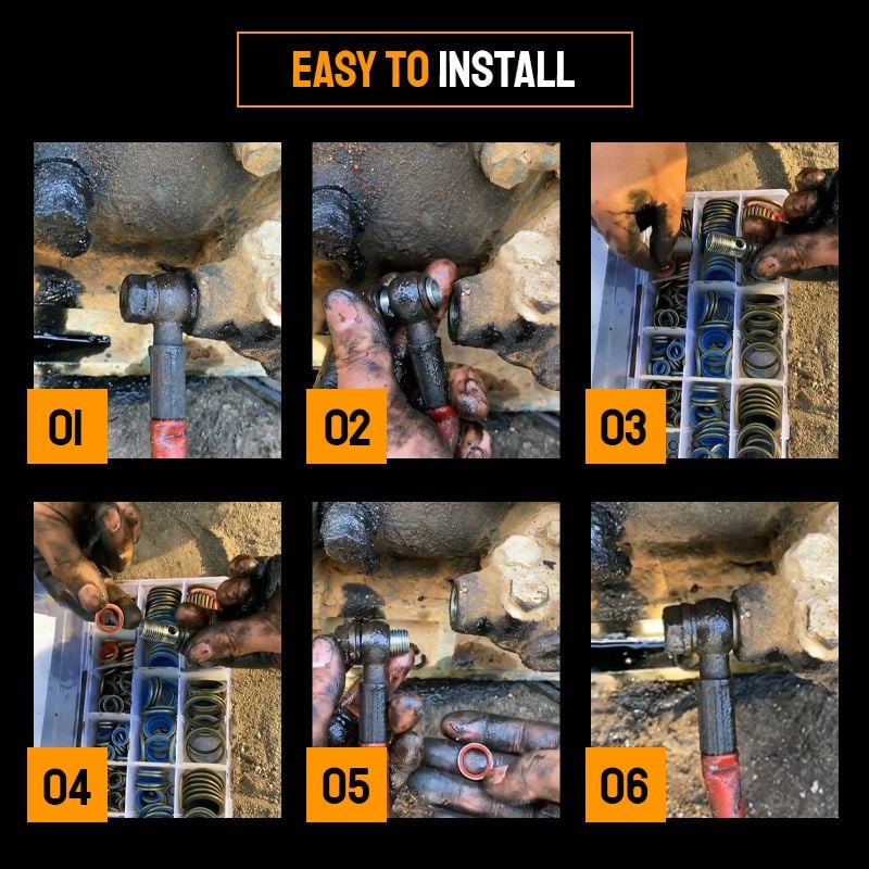 🔥2025 New Arrival🔥100pcs/ 245pcs Assorted Sealing Gasket Set