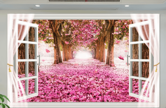 🌸🌸  3D Waterproof And Anti-Fouling Wall Landscape Painting