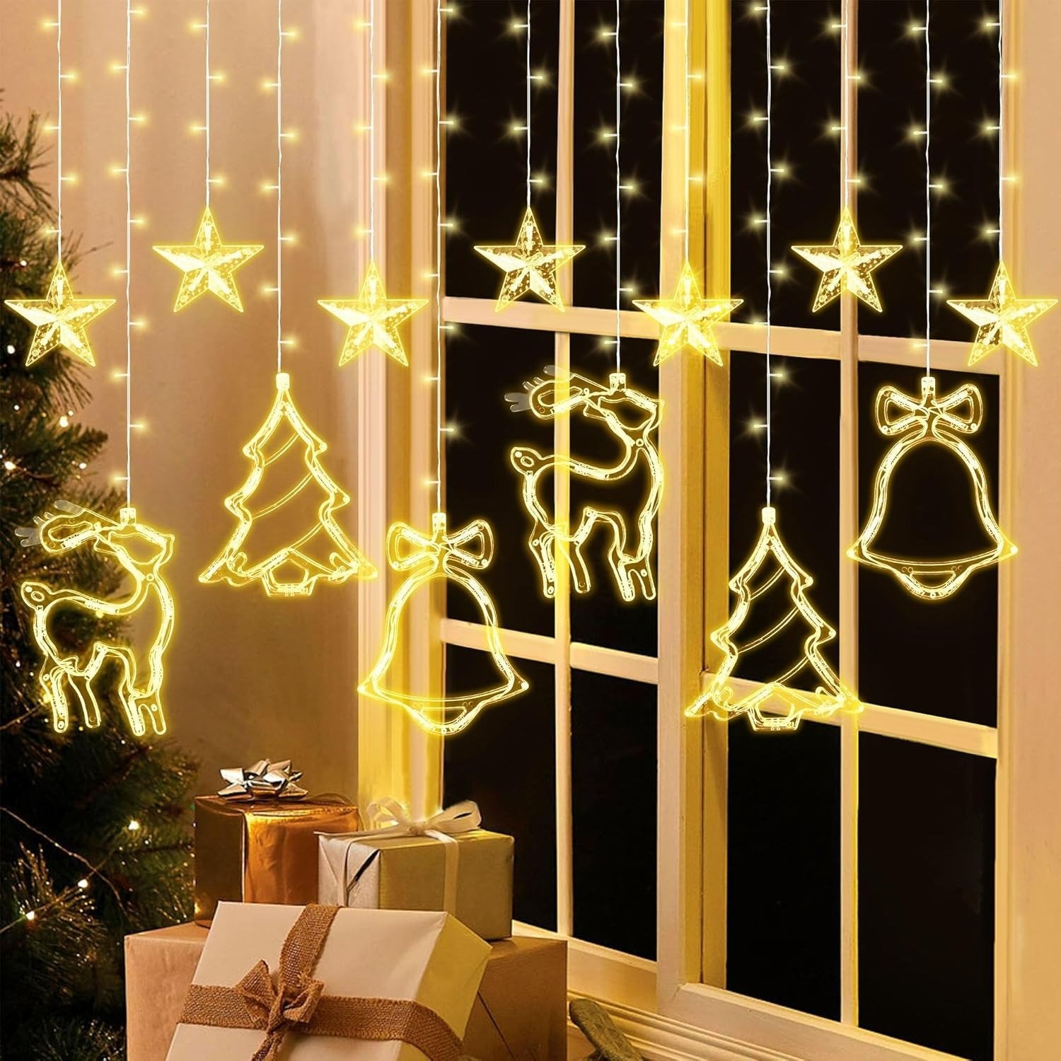 ✨ Yuletide Christmas Curtain LightsTM ✨