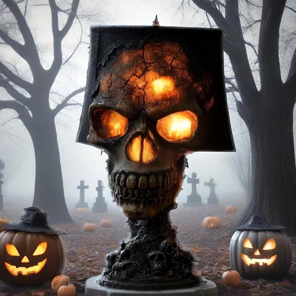 💀 Gothic Stone Skull Night Light