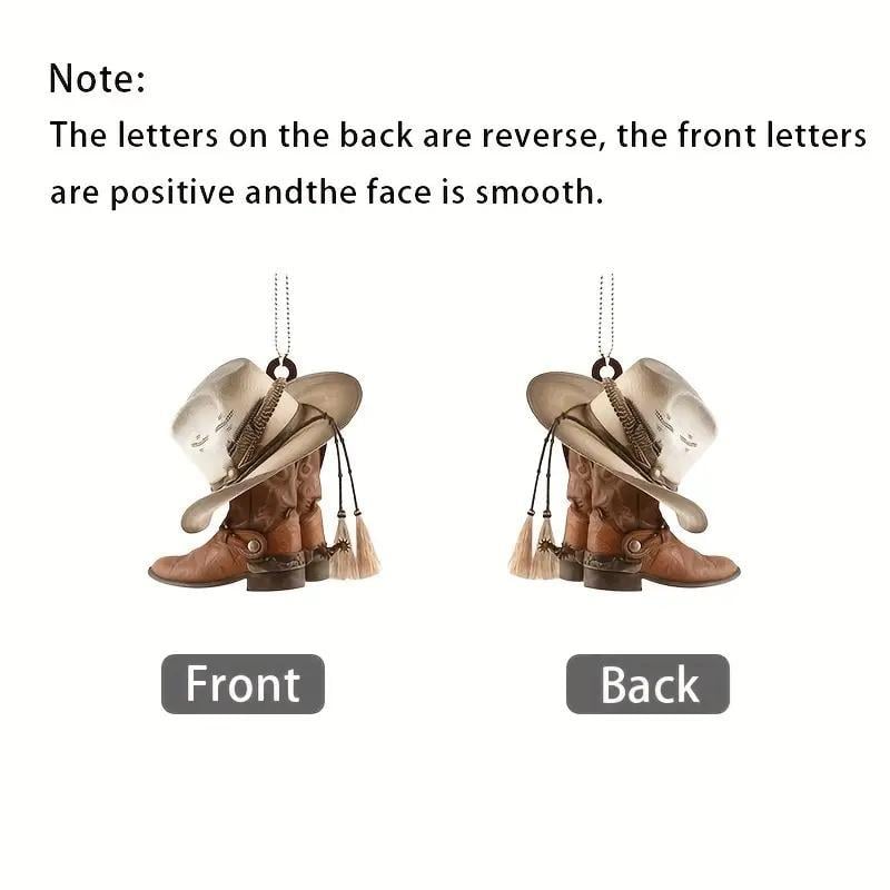 Hat Boot Design Car Pendant