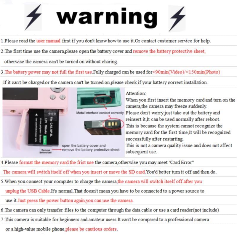 🔥2025 New Arrival🔥FHD 1080P Camera, Digital Point and Shoot Camera with 16X Zoom