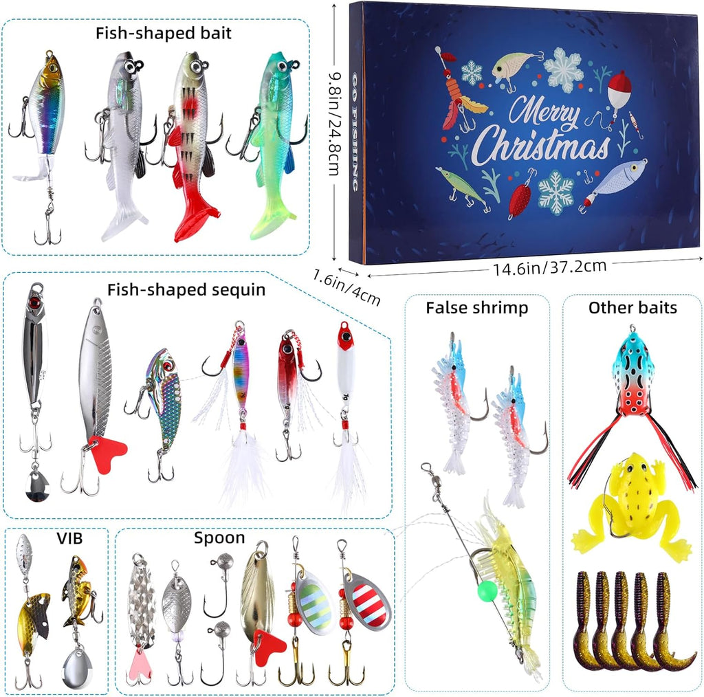 🎣🗓️ 24-Day Fishing Lure Advent Calendar