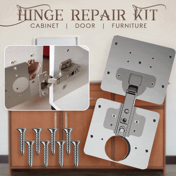 🔥Hinge Repair Kit(Each set comes with 6 screws.)