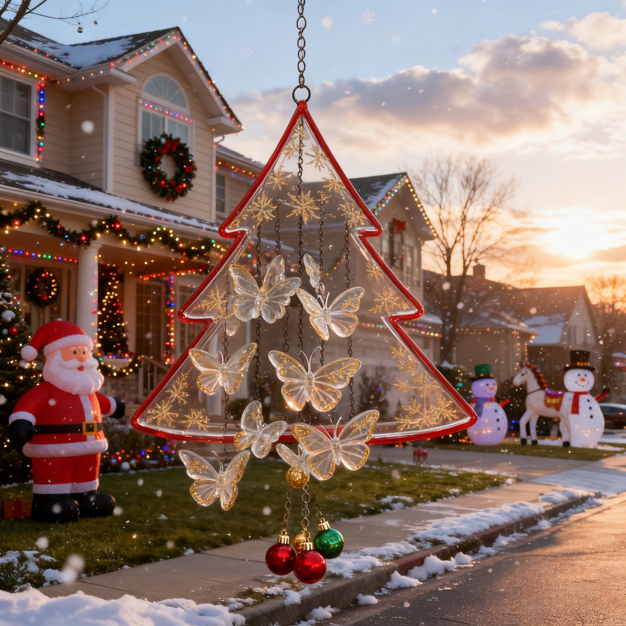 🎄Acrylic Christmas Hanging Ornament Light🙌