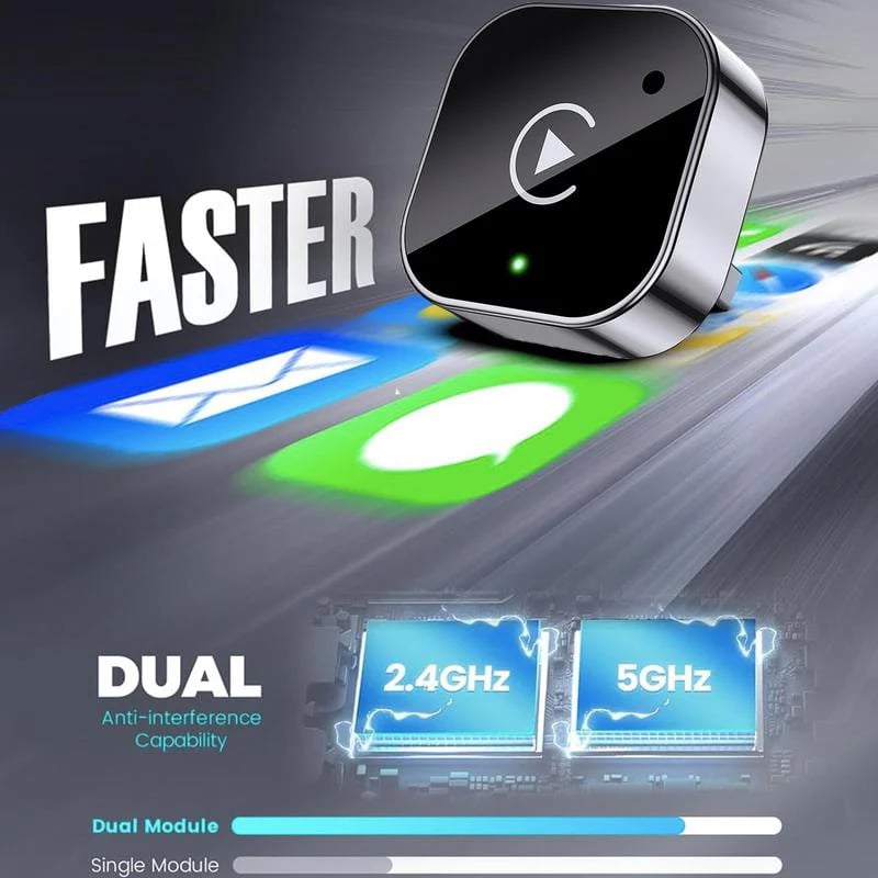 🚗 2025 Wireless CarPlay & Android Auto Adapter