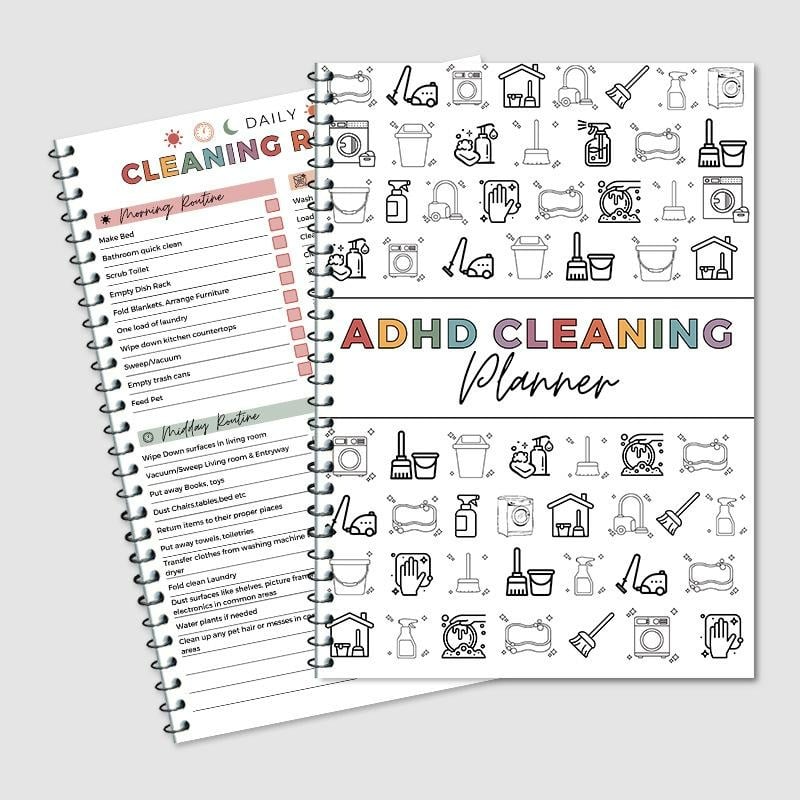 Home Cleaning Planner Notebook